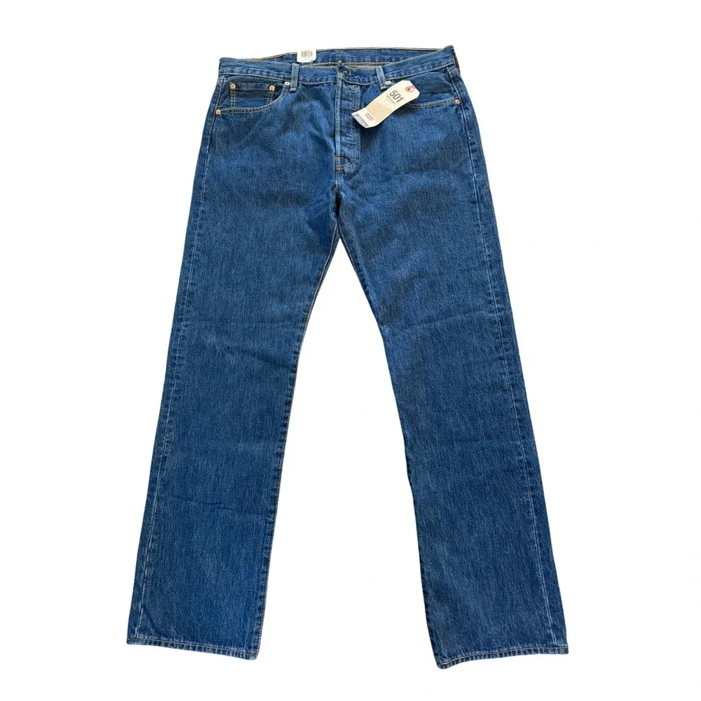 Levi's 501 Original Button-Fly Jeans Straight Leg Men's‎ Size 38x34 NWT